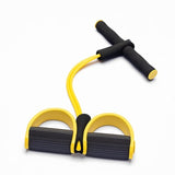 Faixa de Resistência Elástica Pedal 4 Tubos Látex Extensor Elástico para Exercícios de Pilates Academia Em Casa Yoga Fitness Abdominal Perda de Peso